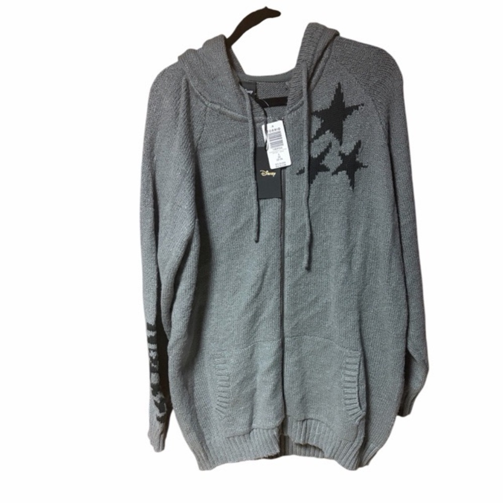 Torrid Disney Mickey Mouse Intarsia Full Zip Hoodie Cardigan NWT - Picture 2 of 10